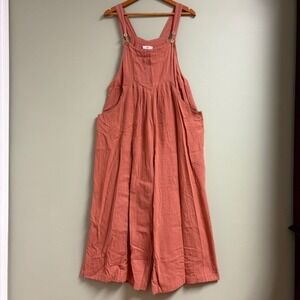 Natural Life Womens Wide Leg Jumpsuit Size M Boho Festival Beach Cotton Summer